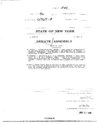 NYS Bill and Veto Jackets: 1996, Chapter 241