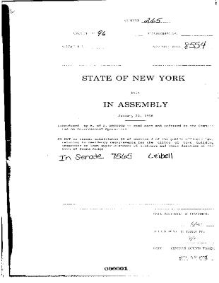 NYS Bill and Veto Jackets: 1996, Chapter 265
