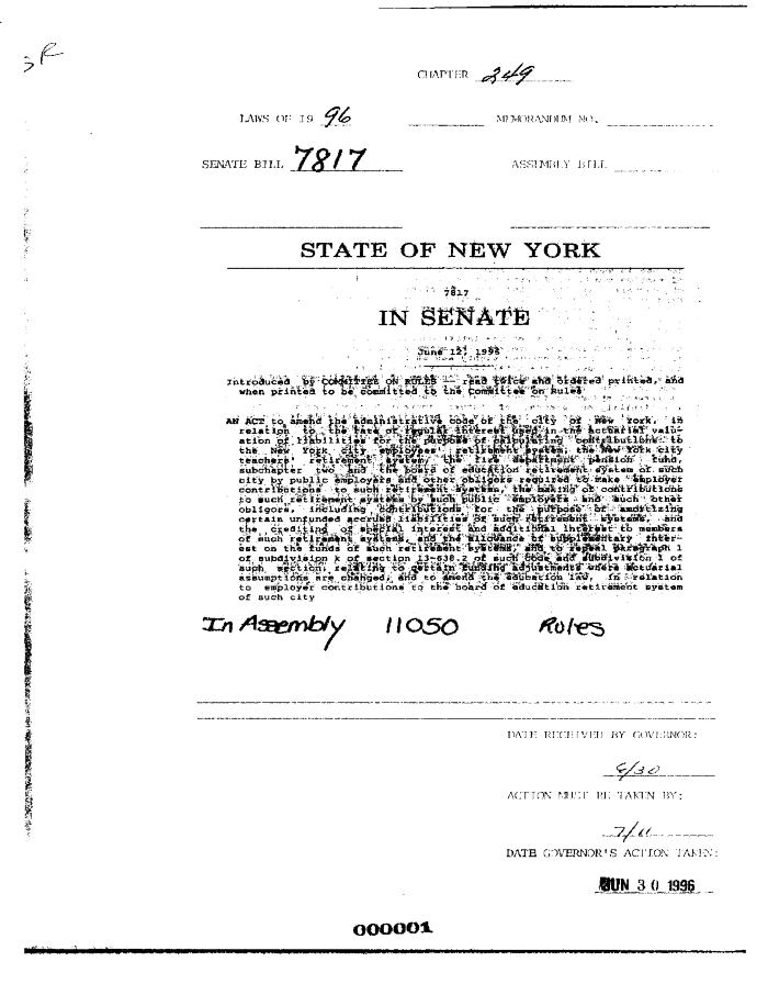 NYS Bill and Veto Jackets: 1996, Chapter 249