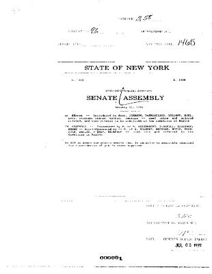 NYS Bill and Veto Jackets: 1996, Chapter 258