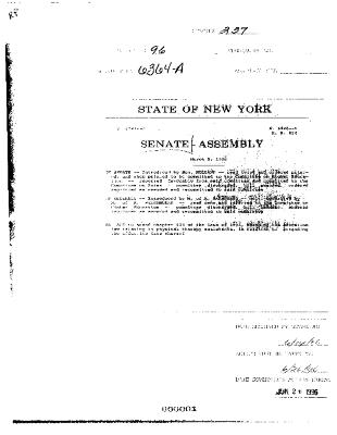 NYS Bill and Veto Jackets: 1996, Chapter 237