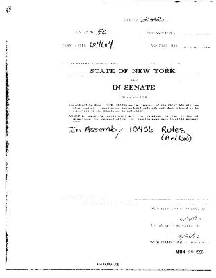 NYS Bill and Veto Jackets: 1996, Chapter 242