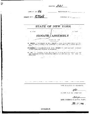 NYS Bill and Veto Jackets: 1996, Chapter 321