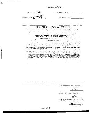 NYS Bill and Veto Jackets: 1996, Chapter 320