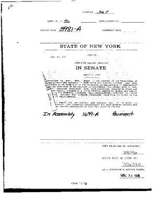 NYS Bill and Veto Jackets: 1996, Chapter 367