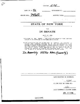 NYS Bill and Veto Jackets: 1996, Chapter 298