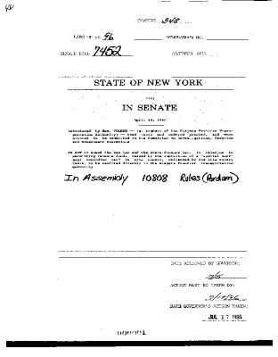 NYS Bill and Veto Jackets: 1996, Chapter 348