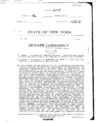 NYS Bill and Veto Jackets: 1996, Chapter 309