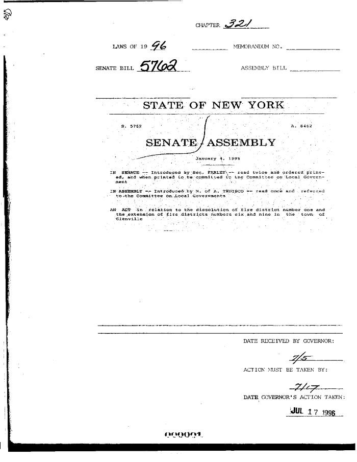 NYS Bill and Veto Jackets: 1996, Chapter 321
