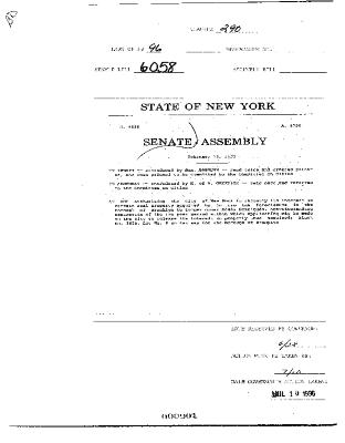 NYS Bill and Veto Jackets: 1996, Chapter 290