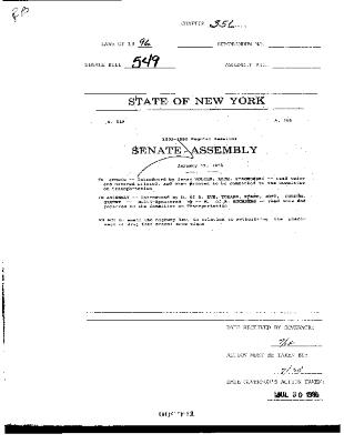 NYS Bill and Veto Jackets: 1996, Chapter 356