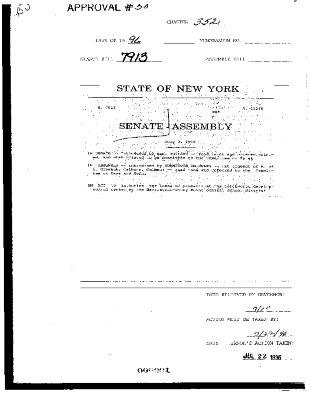 NYS Bill and Veto Jackets: 1996, Chapter 352