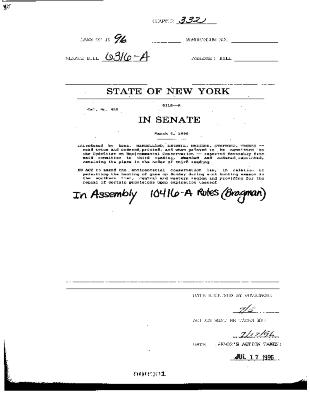 NYS Bill and Veto Jackets: 1996, Chapter 332