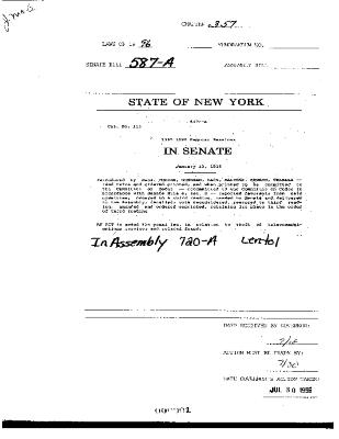 NYS Bill and Veto Jackets: 1996, Chapter 357