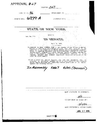 NYS Bill and Veto Jackets: 1996, Chapter 343