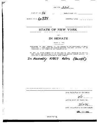 NYS Bill and Veto Jackets: 1996, Chapter 334