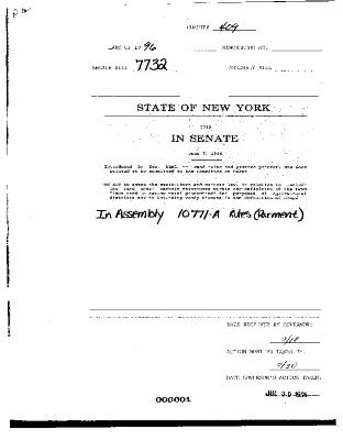 NYS Bill and Veto Jackets: 1996, Chapter 409