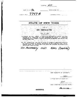 NYS Bill and Veto Jackets: 1996, Chapter 410
