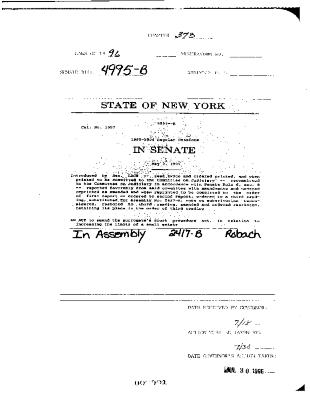 NYS Bill and Veto Jackets: 1996, Chapter 373