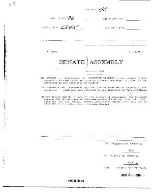 NYS Bill and Veto Jackets: 1996, Chapter 40