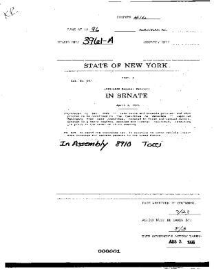 NYS Bill and Veto Jackets: 1996, Chapter 416