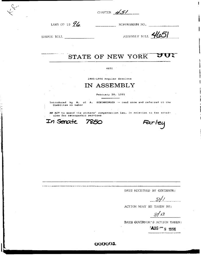 NYS Bill and Veto Jackets: 1996, Chapter 451