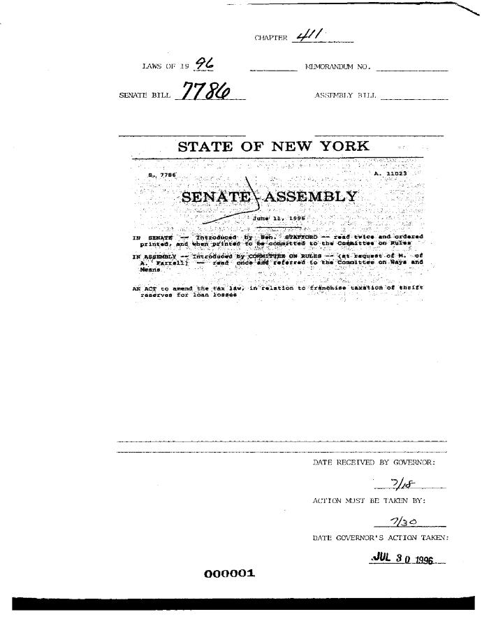 NYS Bill and Veto Jackets: 1996, Chapter 411