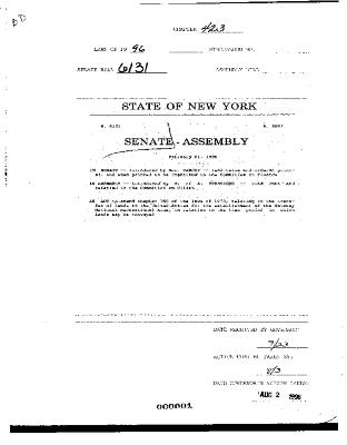NYS Bill and Veto Jackets: 1996, Chapter 423