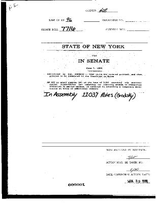 NYS Bill and Veto Jackets: 1996, Chapter 408
