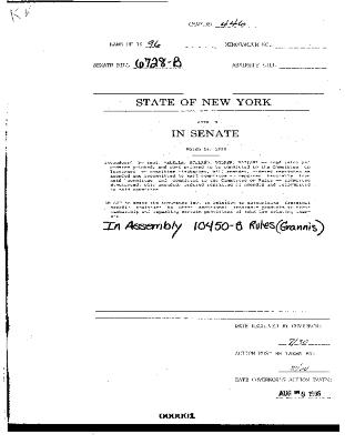 NYS Bill and Veto Jackets: 1996, Chapter 446