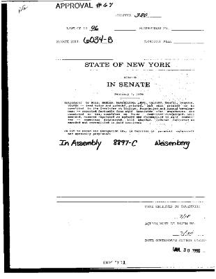 NYS Bill and Veto Jackets: 1996, Chapter 380