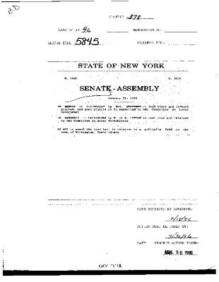 NYS Bill and Veto Jackets: 1996, Chapter 378