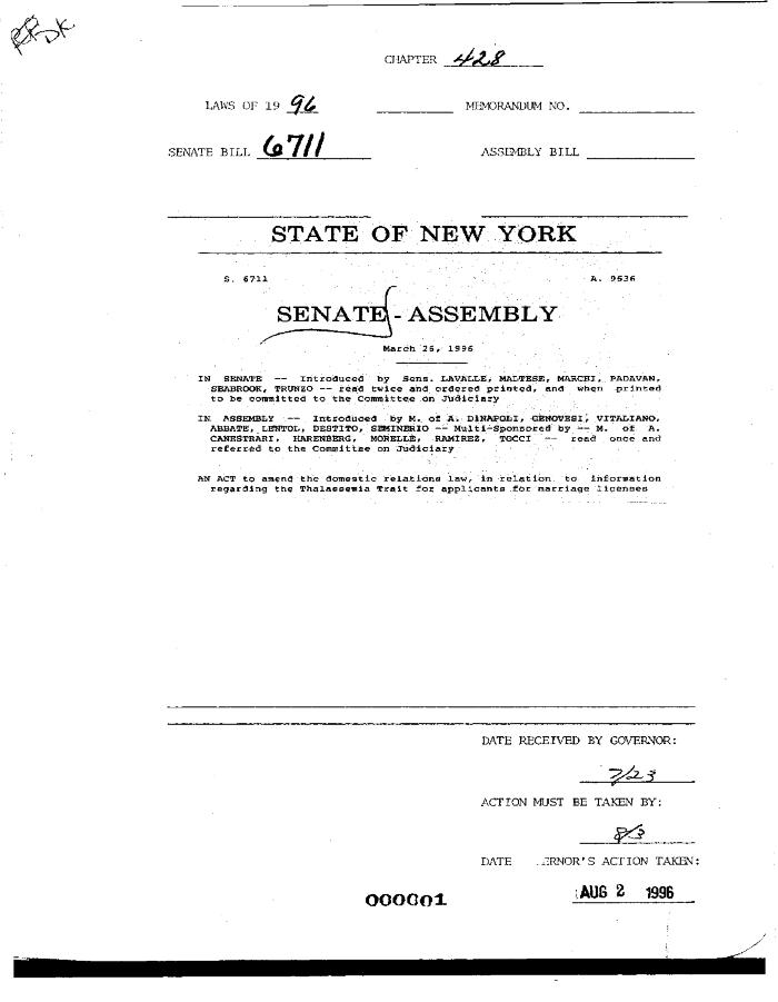 NYS Bill and Veto Jackets: 1996, Chapter 428