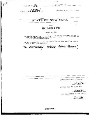 NYS Bill and Veto Jackets: 1996, Chapter 390