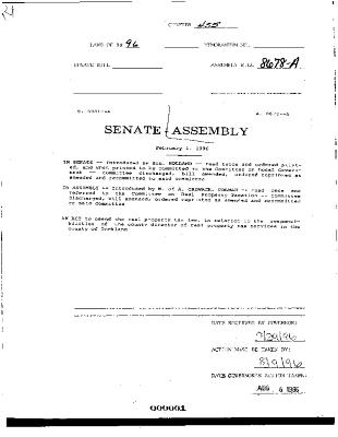 NYS Bill and Veto Jackets: 1996, Chapter 455