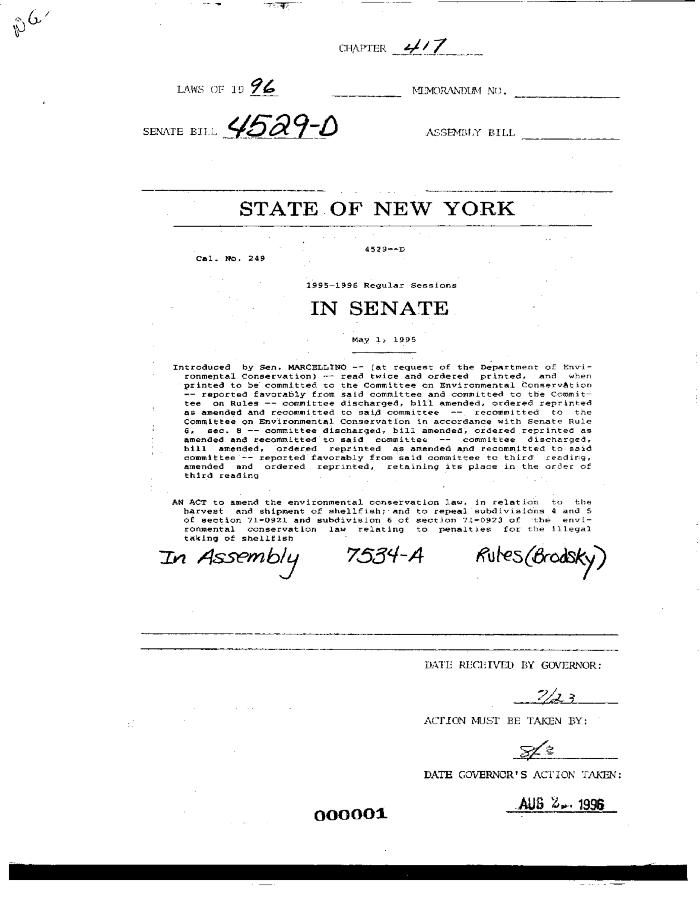 NYS Bill and Veto Jackets: 1996, Chapter 417