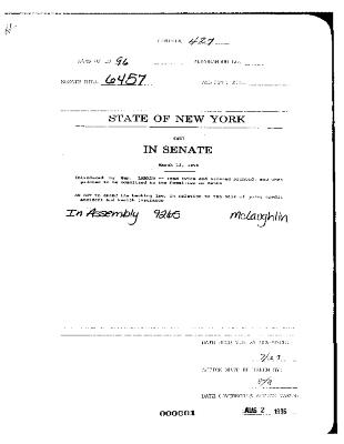 NYS Bill and Veto Jackets: 1996, Chapter 427