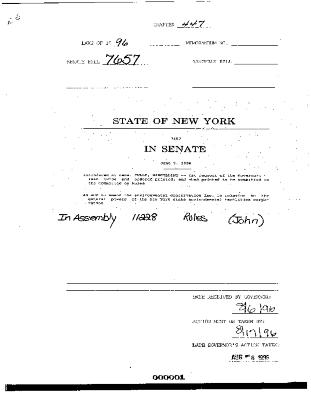 NYS Bill and Veto Jackets: 1996, Chapter 447