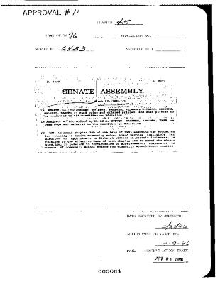 NYS Bill and Veto Jackets: 1996, Chapter 45