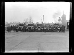 Five Special Forest Fire Trucks Constructed by Forest Rangers at Saranac Inn Headquarters