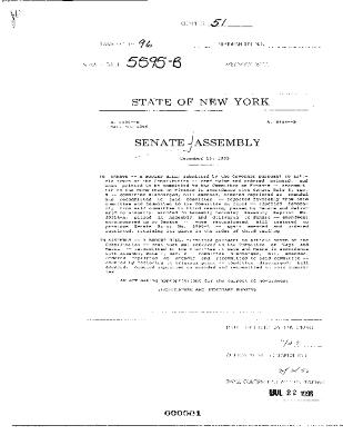 NYS Bill and Veto Jackets: 1996, Chapter 51