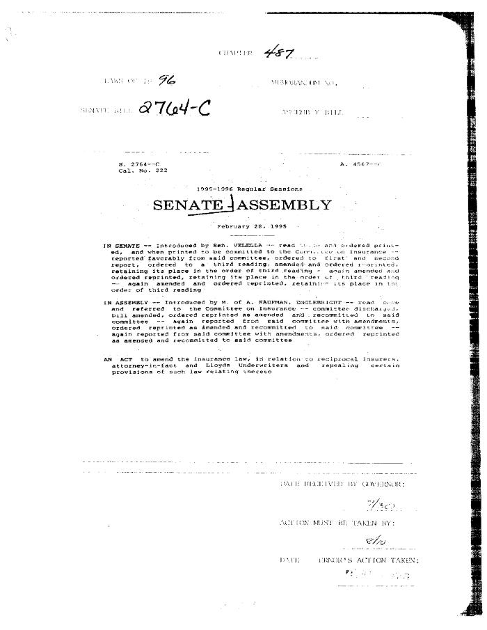 NYS Bill and Veto Jackets: 1996, Chapter 487
