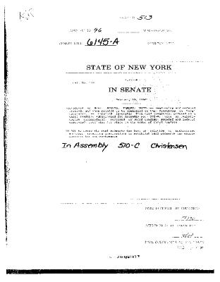 NYS Bill and Veto Jackets: 1996, Chapter 513