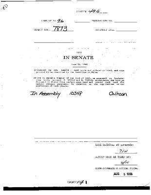 NYS Bill and Veto Jackets: 1996, Chapter 496