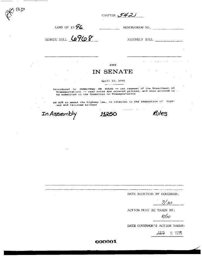NYS Bill and Veto Jackets: 1996, Chapter 542