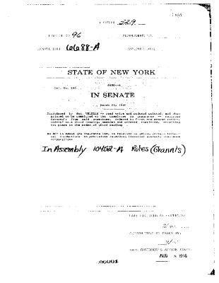 NYS Bill and Veto Jackets: 1996, Chapter 529