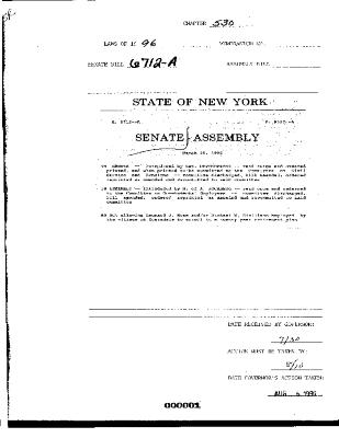 NYS Bill and Veto Jackets: 1996, Chapter 530