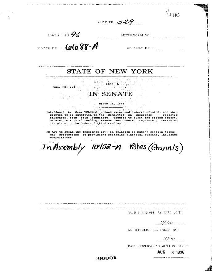 NYS Bill and Veto Jackets: 1996, Chapter 529