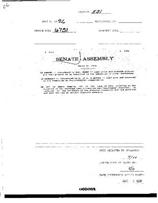 NYS Bill and Veto Jackets: 1996, Chapter 531