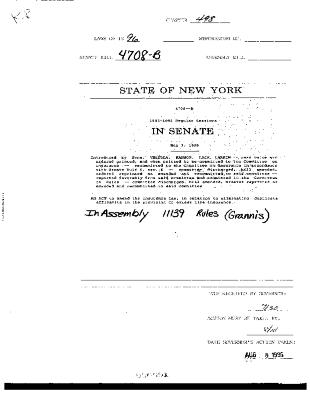 NYS Bill and Veto Jackets: 1996, Chapter 498